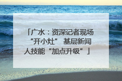 广水：资深记者现场“开小灶” 基层新闻人技能“加点升级”