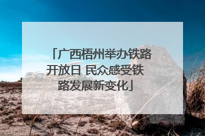 广西梧州举办铁路开放日 民众感受铁路发展新变化