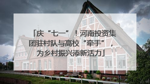 庆“七一”！河南投资集团驻村队与高校“牵手”，为乡村振兴添新活力