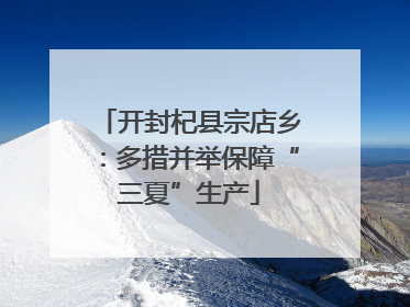 开封杞县宗店乡：多措并举保障“三夏”生产