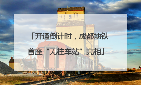 开通倒计时，成都地铁首座“无柱车站”亮相