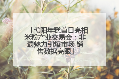 弋阳年糕首日亮相米粉产业交易会：非遗魅力引爆市场 销售数据亮眼