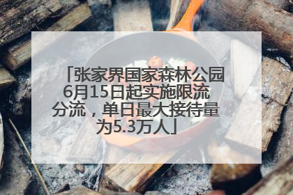 张家界国家森林公园6月15日起实施限流分流，单日最大接待量为5.3万人