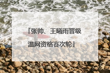 张帅、王曦雨晋级温网资格赛次轮