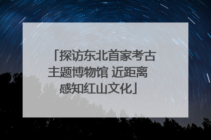 探访东北首家考古主题博物馆 近距离感知红山文化