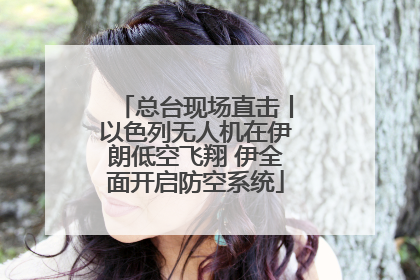 总台现场直击丨以色列无人机在伊朗低空飞翔 伊全面开启防空系统