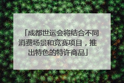 成都世运会将结合不同消费场景和竞赛项目，推出特色的特许商品