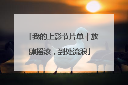 我的上影节片单｜放肆摇滚，到处流浪
