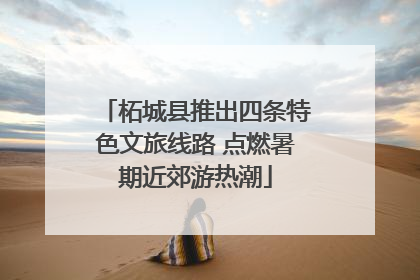 柘城县推出四条特色文旅线路 点燃暑期近郊游热潮