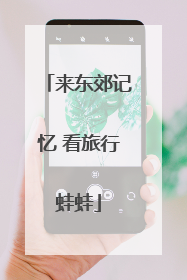 来东郊记忆 看旅行蛙蛙