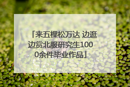 来五棵松万达 边逛边赏北服研究生1000余件毕业作品