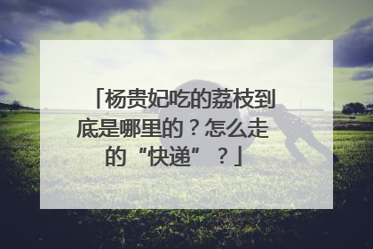 杨贵妃吃的荔枝到底是哪里的？怎么走的“快递”？