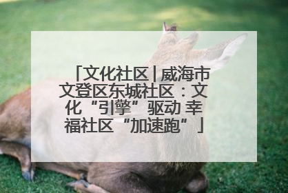 文化社区│威海市文登区东城社区：文化“引擎”驱动 幸福社区“加速跑”