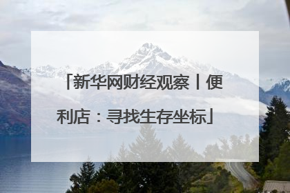 新华网财经观察丨便利店：寻找生存坐标