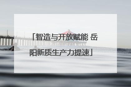 智造与开放赋能 岳阳新质生产力提速