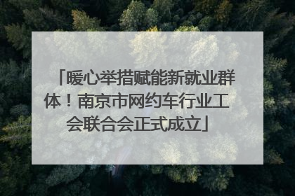 暖心举措赋能新就业群体！南京市网约车行业工会联合会正式成立