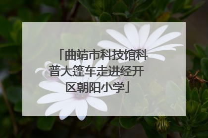 曲靖市科技馆科普大篷车走进经开区朝阳小学