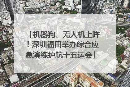 机器狗、无人机上阵！深圳福田举办综合应急演练护航十五运会