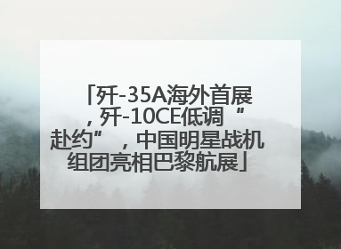 歼-35A海外首展，歼-10CE低调“赴约”，中国明星战机组团亮相巴黎航展