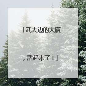 武大边的大厦，活起来了！