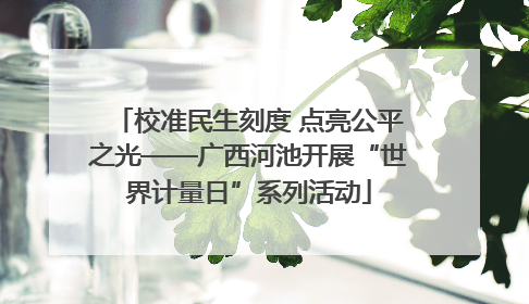 校准民生刻度 点亮公平之光——广西河池开展“世界计量日”系列活动