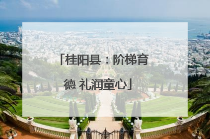 桂阳县：阶梯育德 礼润童心