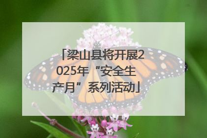 梁山县将开展2025年“安全生产月”系列活动