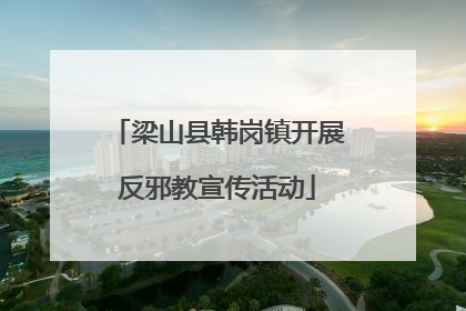 梁山县韩岗镇开展反邪教宣传活动