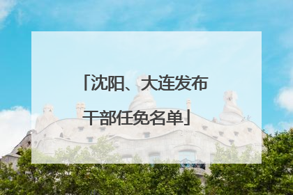 沈阳、大连发布干部任免名单