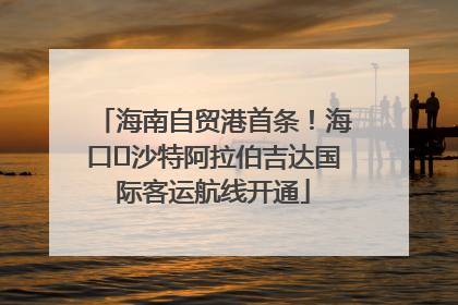 海南自贸港首条！海口⇌沙特阿拉伯吉达国际客运航线开通