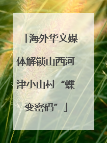 海外华文媒体解锁山西河津小山村“蝶变密码”