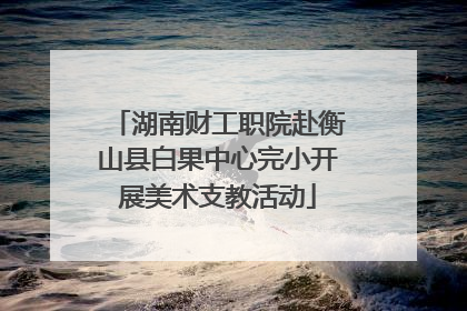 湖南财工职院赴衡山县白果中心完小开展美术支教活动