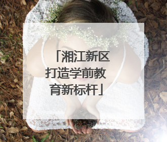 湘江新区打造学前教育新标杆
