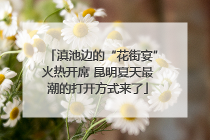 滇池边的“花街宴”火热开席 昆明夏天最潮的打开方式来了