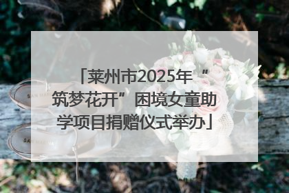 莱州市2025年“筑梦花开”困境女童助学项目捐赠仪式举办