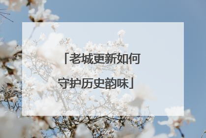 老城更新如何守护历史韵味