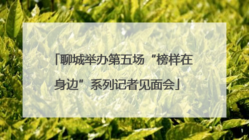 聊城举办第五场“榜样在身边”系列记者见面会