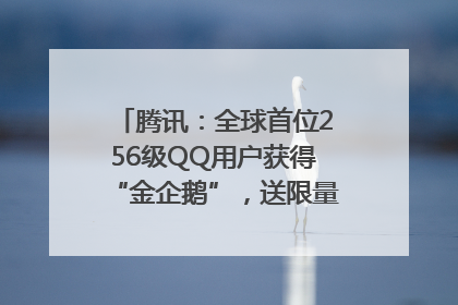 腾讯：全球首位256级QQ用户获得“金企鹅”，送限量版神秘惊喜等礼物