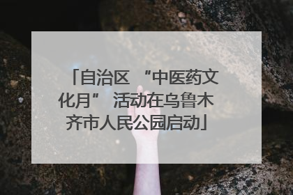 自治区 “中医药文化月” 活动在乌鲁木齐市人民公园启动