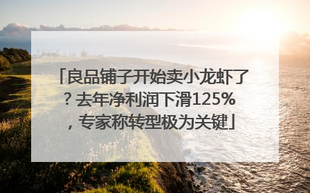 良品铺子开始卖小龙虾了？去年净利润下滑125%，专家称转型极为关键
