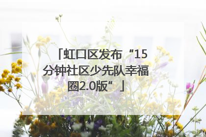 虹口区发布“15分钟社区少先队幸福圈2.0版”