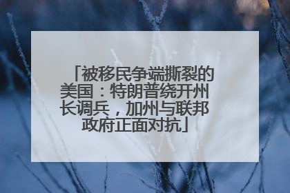 被移民争端撕裂的美国：特朗普绕开州长调兵，加州与联邦政府正面对抗