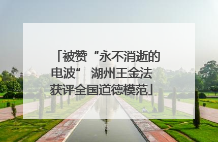 被赞“永不消逝的电波” 湖州王金法获评全国道德模范