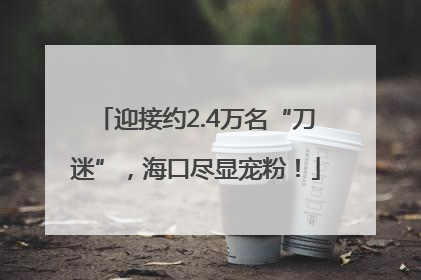 迎接约2.4万名“刀迷”，海口尽显宠粉！