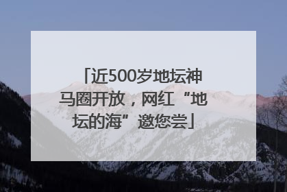 近500岁地坛神马圈开放，网红“地坛的海”邀您尝