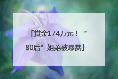 赏金174万元！“80后”姐弟被悬赏