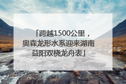 跨越1500公里，奥森龙形水系迎来湖南益阳双桡龙舟表