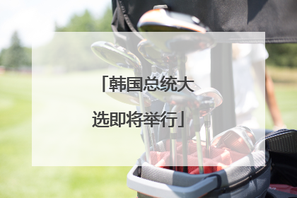 韩国总统大选即将举行