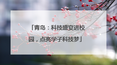青岛：科技盛宴进校园，点亮学子科技梦
