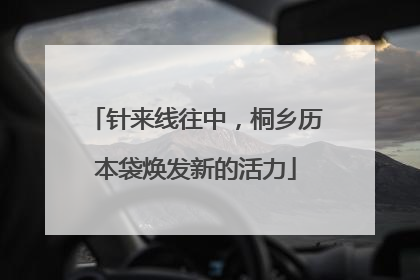 针来线往中，桐乡历本袋焕发新的活力
